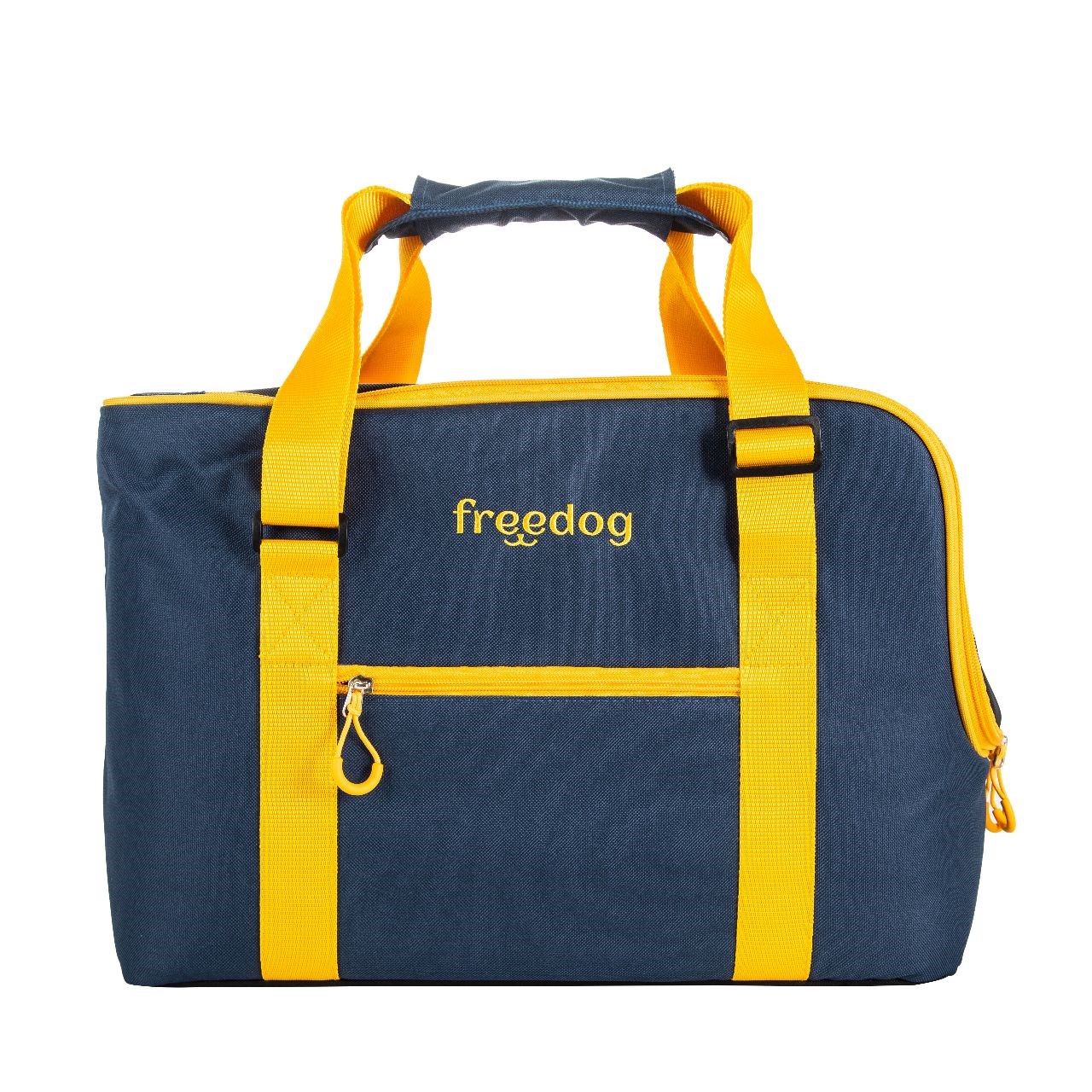 TravelTails Tote Pet Carrier - Blue/Mustard