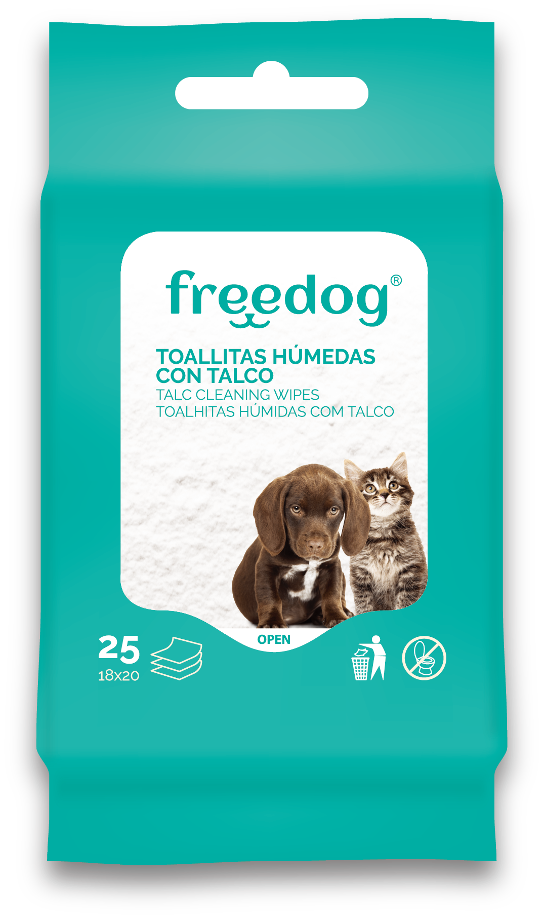 Cleaning Pocket Wipes - Talcum