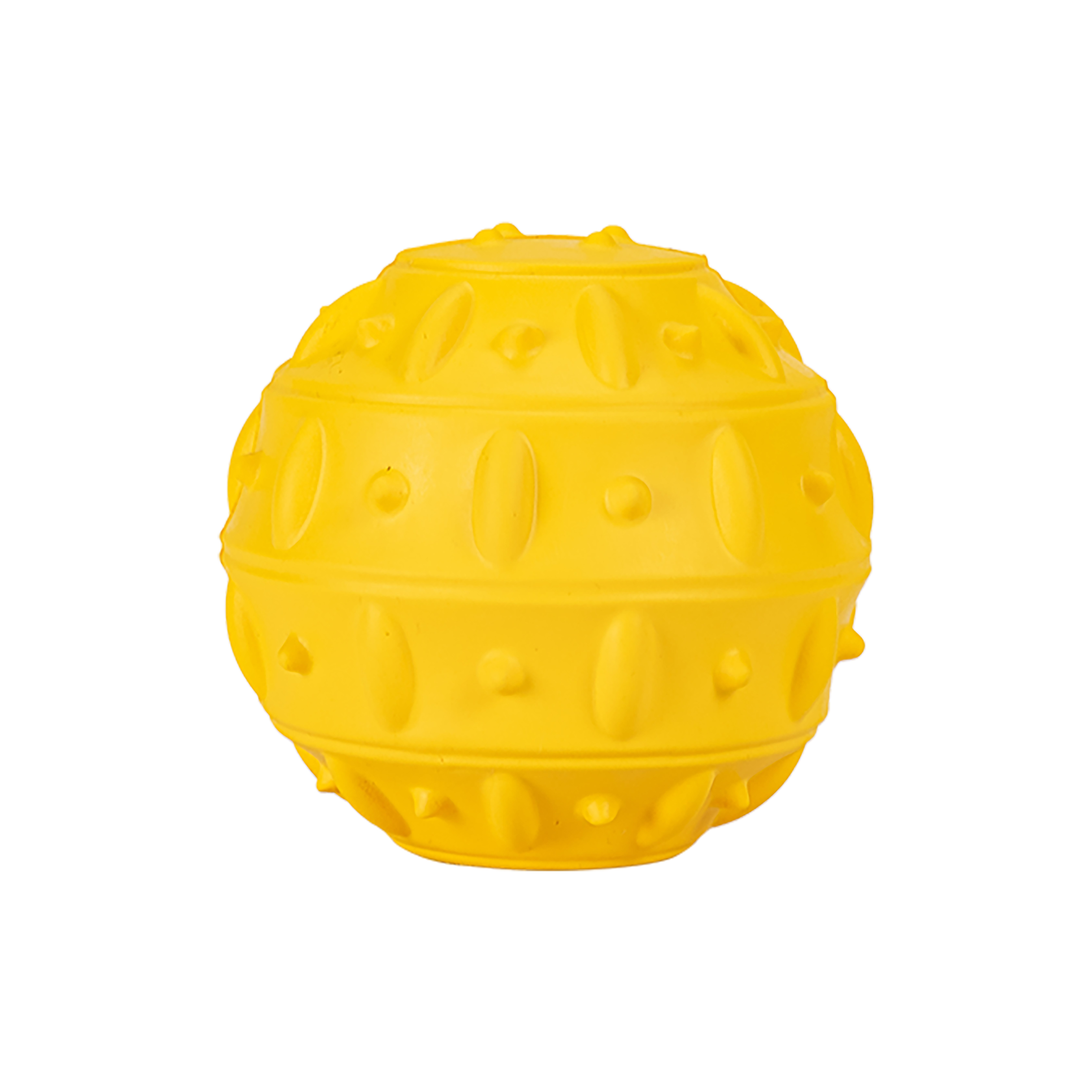 Rubber Snack Ball Toy Teak - Yellow