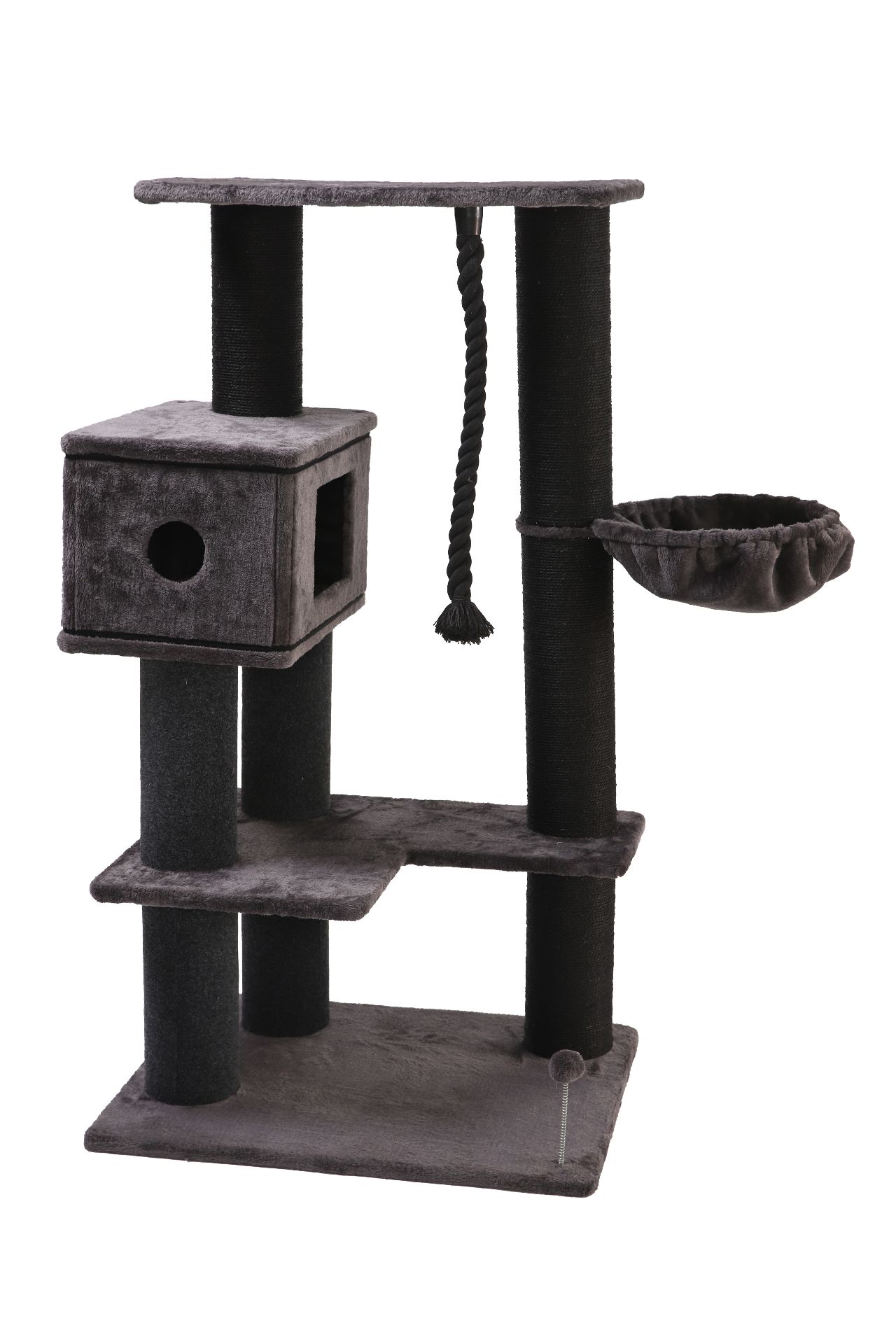 Villa Scratcher - Dark Grey - 75 X 60 X 137cm