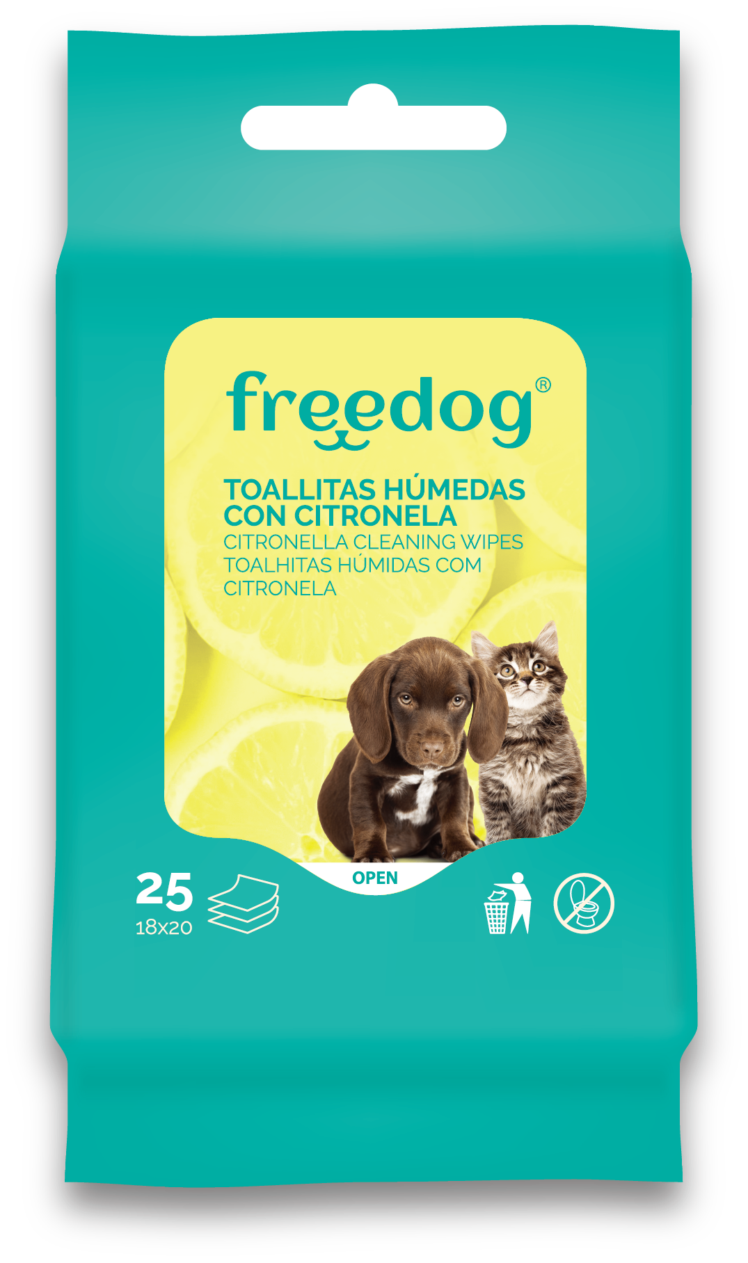 Cleaning Pocket Wipes - Citronella