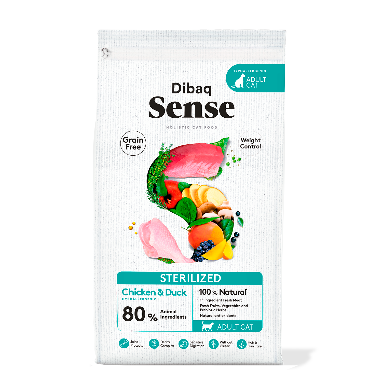 Dibaq Sense Cat Sterilized – Chicken & Duck - Sterilized - 6 KG - Chicken & Duck