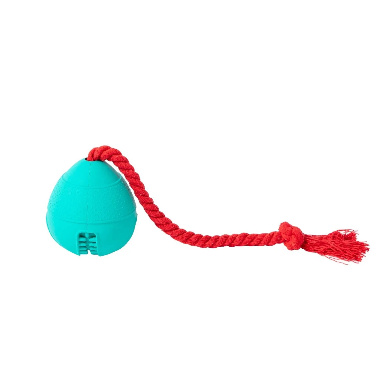Rubber Snack Ball Toy With Handle
