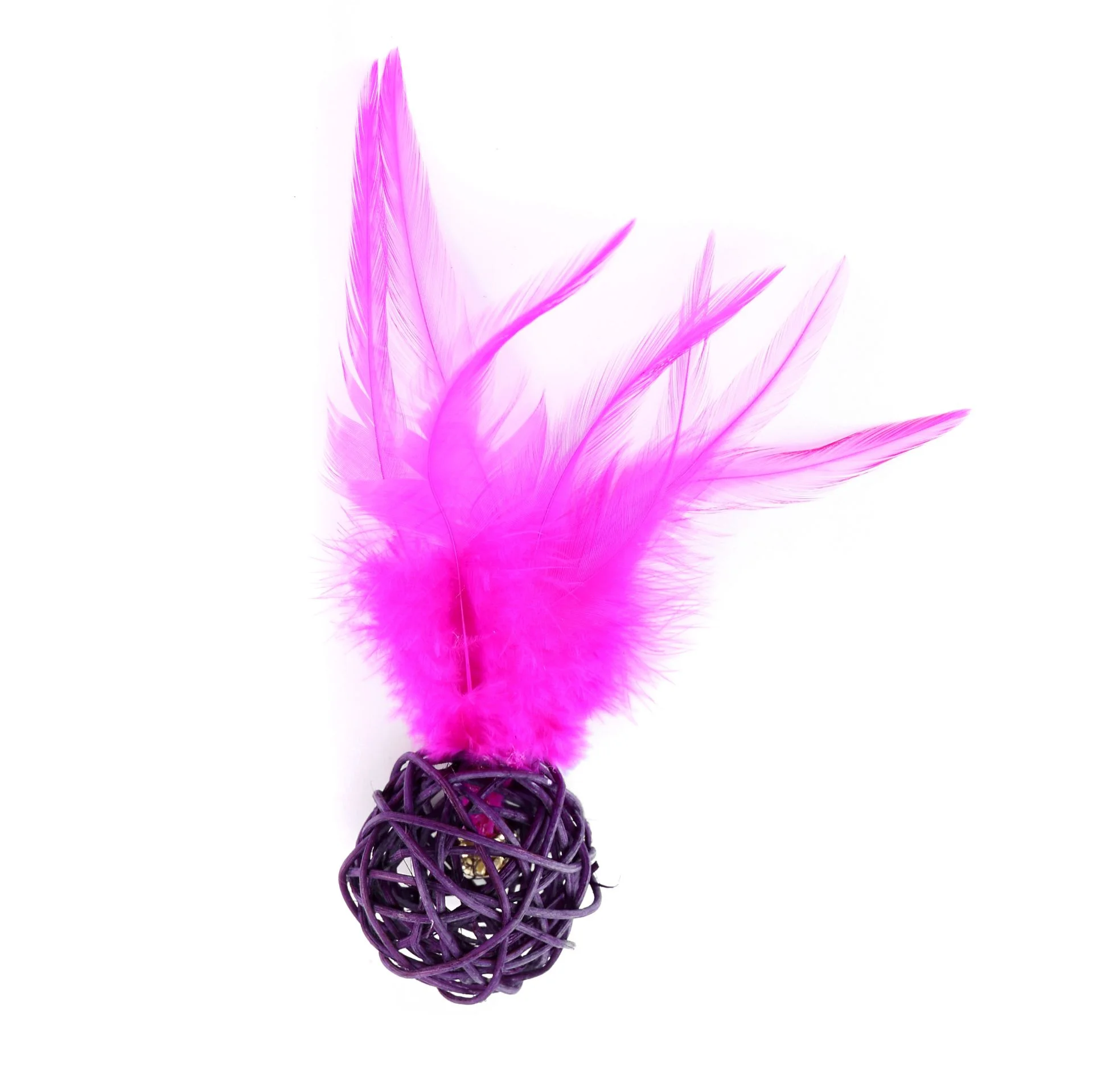 Sisal Ball With Feathers