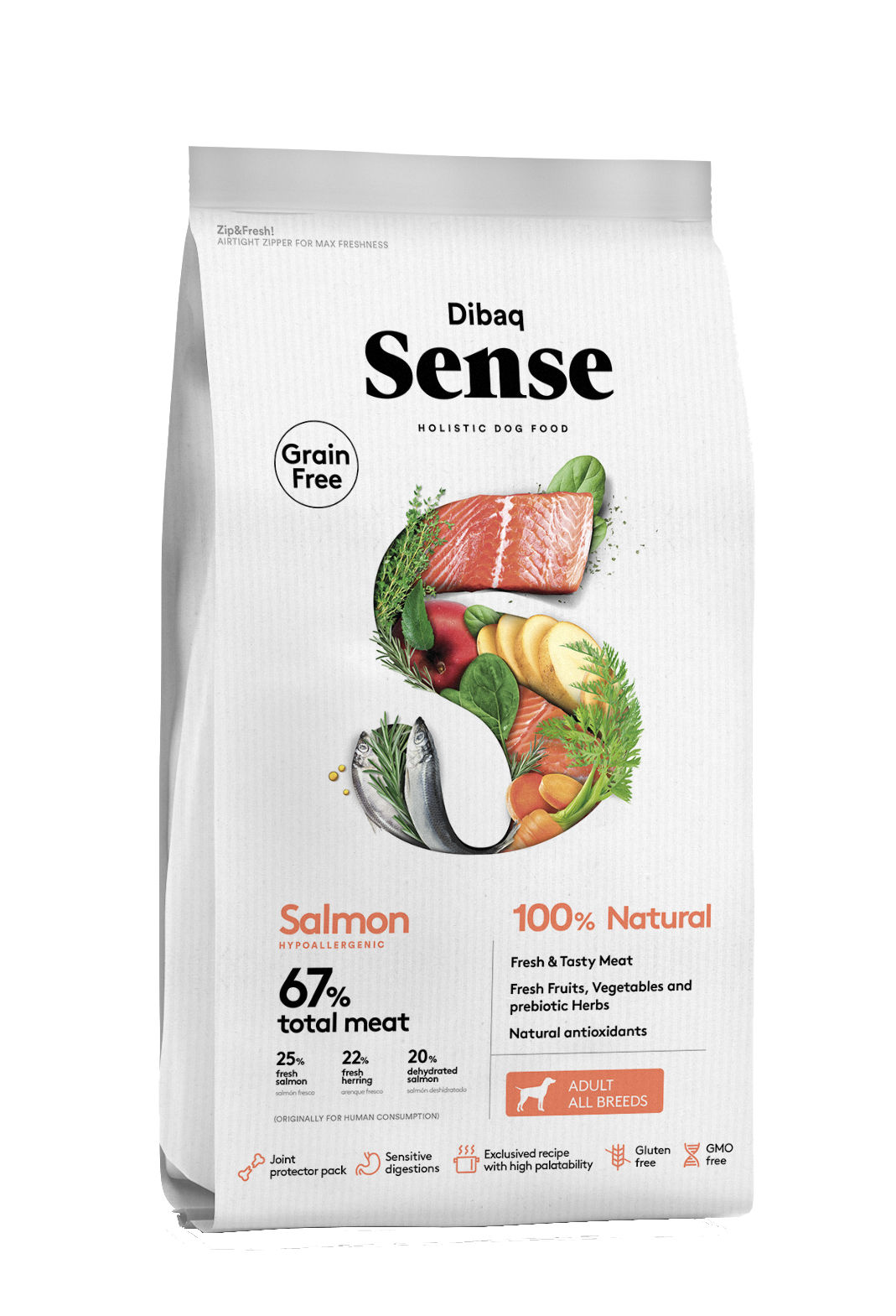 Dibaq Sense Adult Dog – Salmon - Salmon - Adult - 12 KG